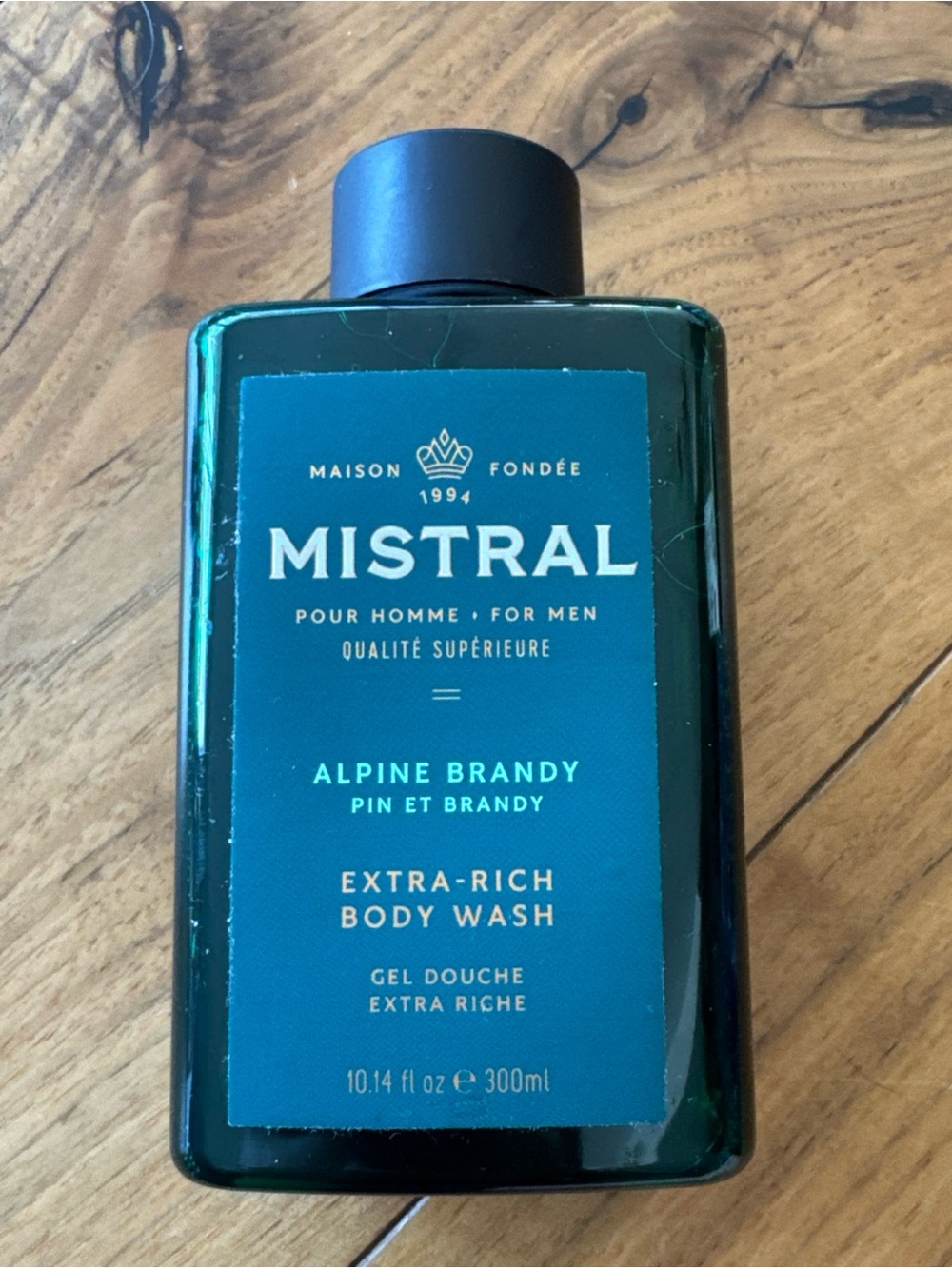 New MISTRAL Alpine Brandy Extra Rich Body Wash in Teal and Dark Green